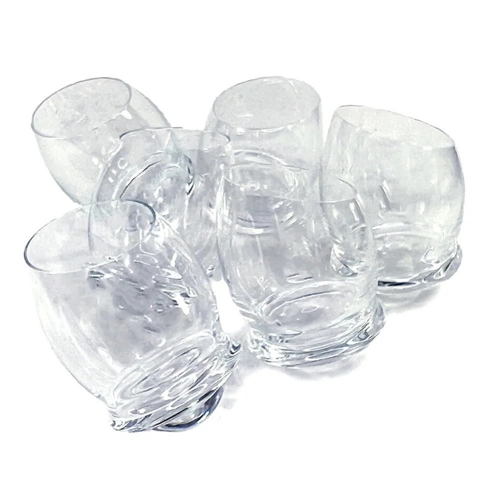 Crate & Barrel Round Rolling Brandy Snifters - 6